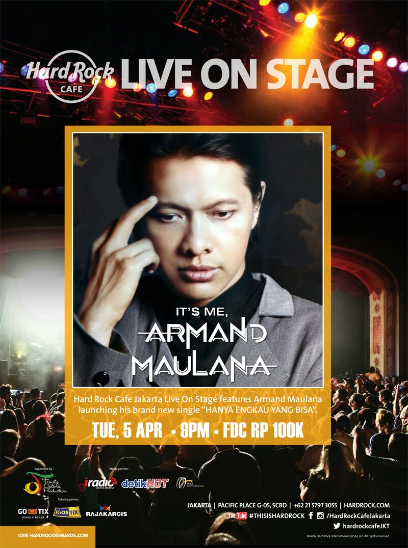 Armand Maulana Launching Single di Hardrock Cafe