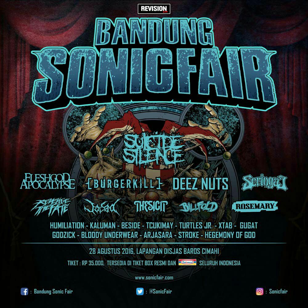 Suicide Silence Panaskan Bandung Sonic Fair 2016