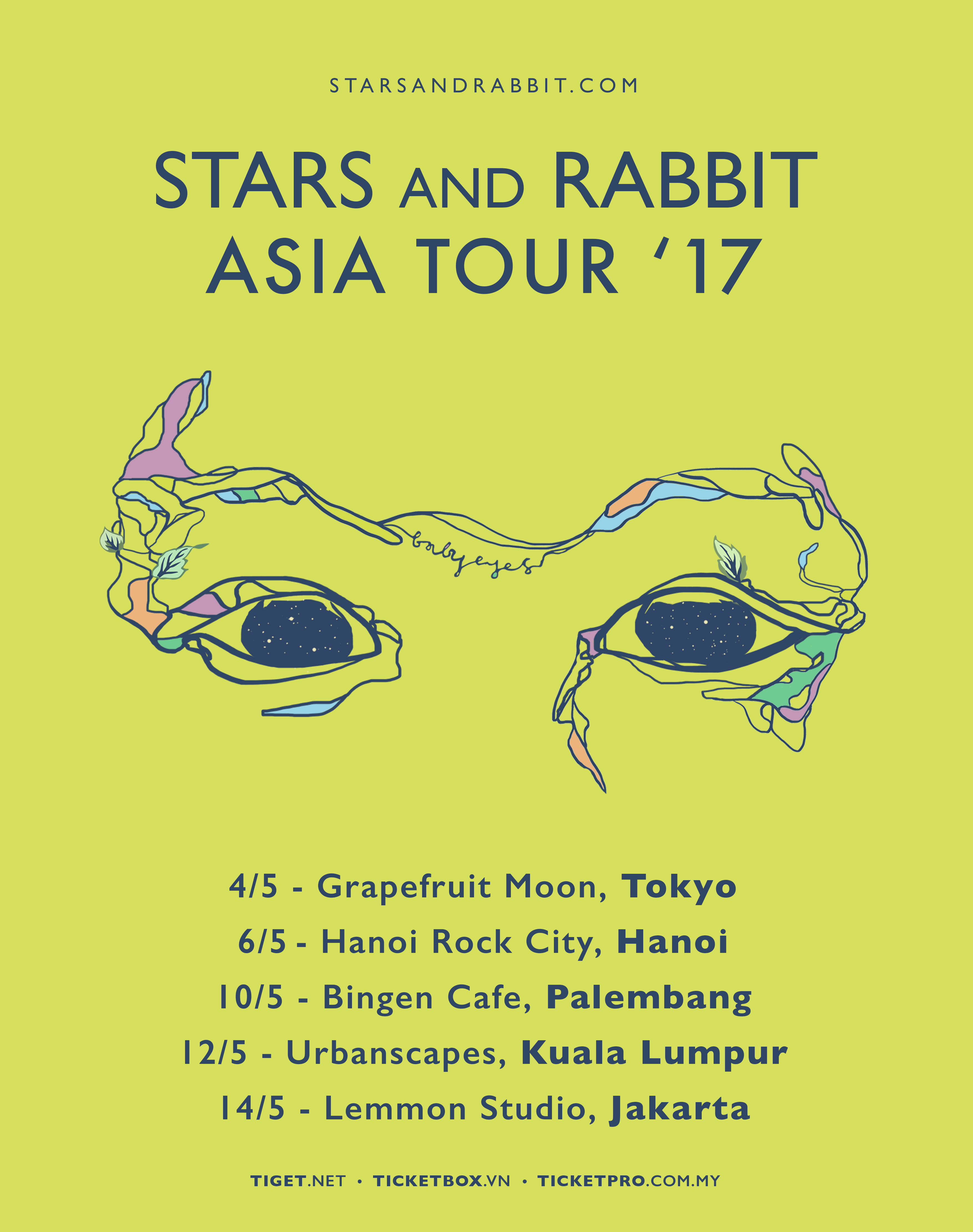 Stars and Rabbit Gelar Tur Asia