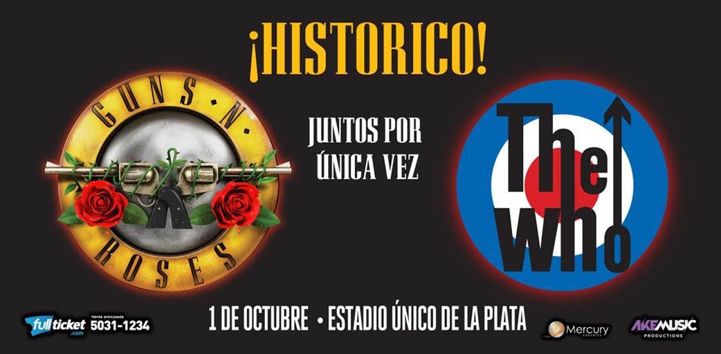 Guns N' Roses & The Who Tur Amerika Selatan