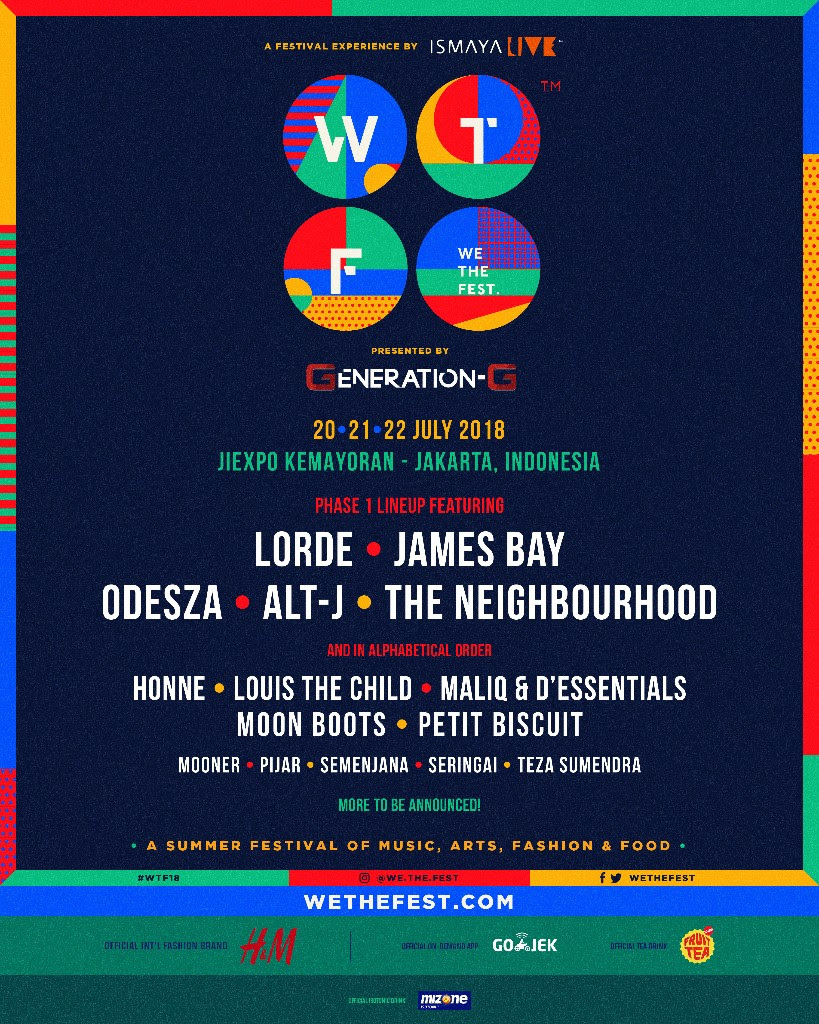 Tabrakan Genre di We The Fest 2018